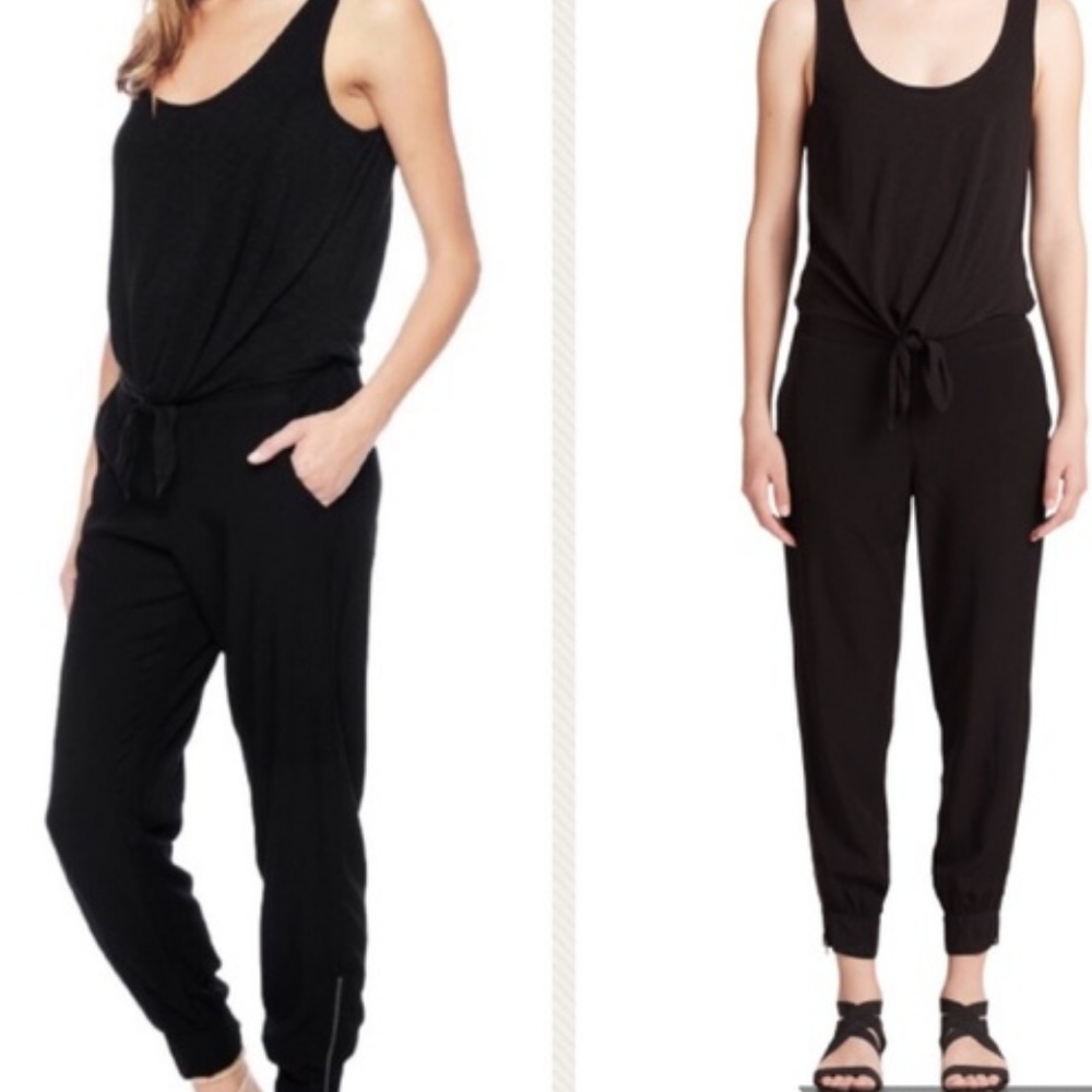 Splendid tie front jumpsuit